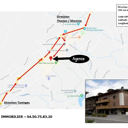 Διαμέρισμα Aux Gets - Terrasse, Cheminee, Proche Centre, Classe 2 Etoiles, 4 Pers. - Fr-1-623-185 *